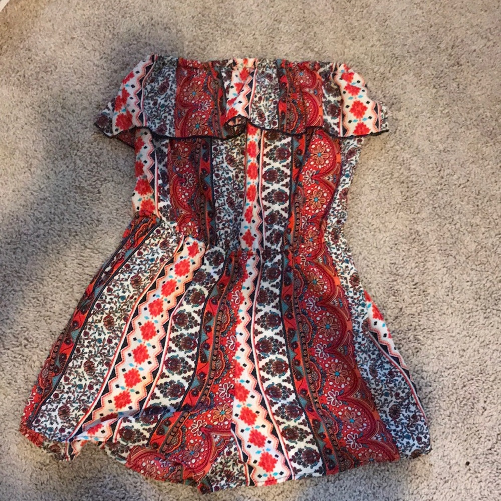 Patterned romper